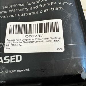 Rebel iPhone 13 Belt Clip Case with Holster - Black